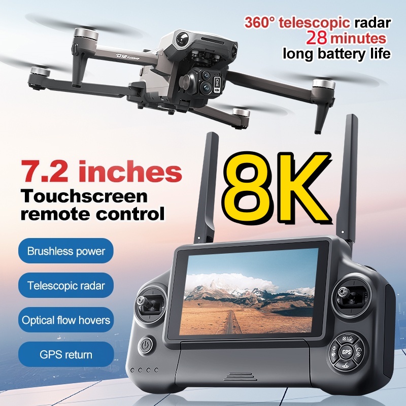 Drone Gimbal - 8K 3 Axis Gimbal Brushless 7.2in
