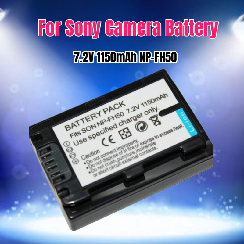 Drone Camera - 7.2V 1150mAh NP-FH50 Camera Battery for