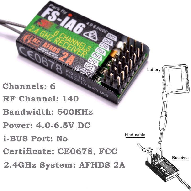 Flysky FS-IA6 Receiver 6CH Dua - Drone Antenna recension och pris