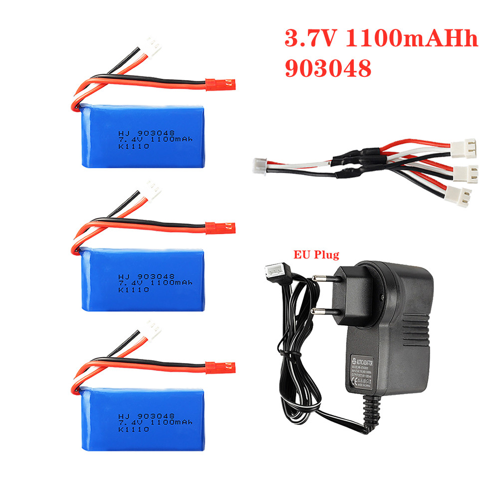 1-5pcs 7.4V 1100mah 903048 LiP - Drone Charger recension och pris