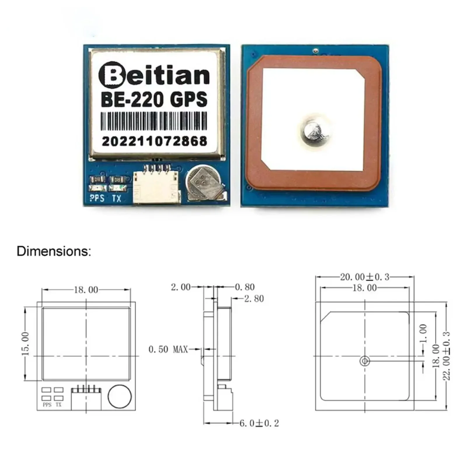 BE-220 M10050 Ultra-Low Power  - Drone Gps Module recension och pris