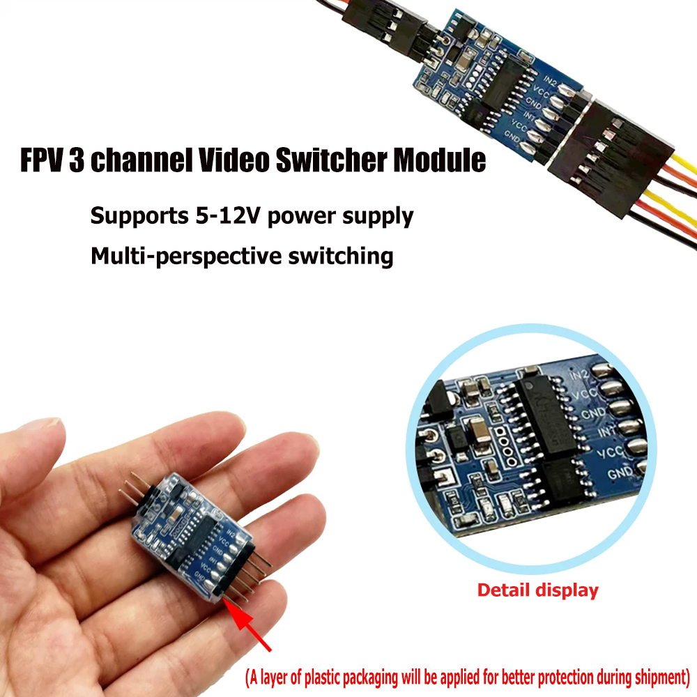5.8G 3 Channel Video Switcher  - Drone Camera recension och pris