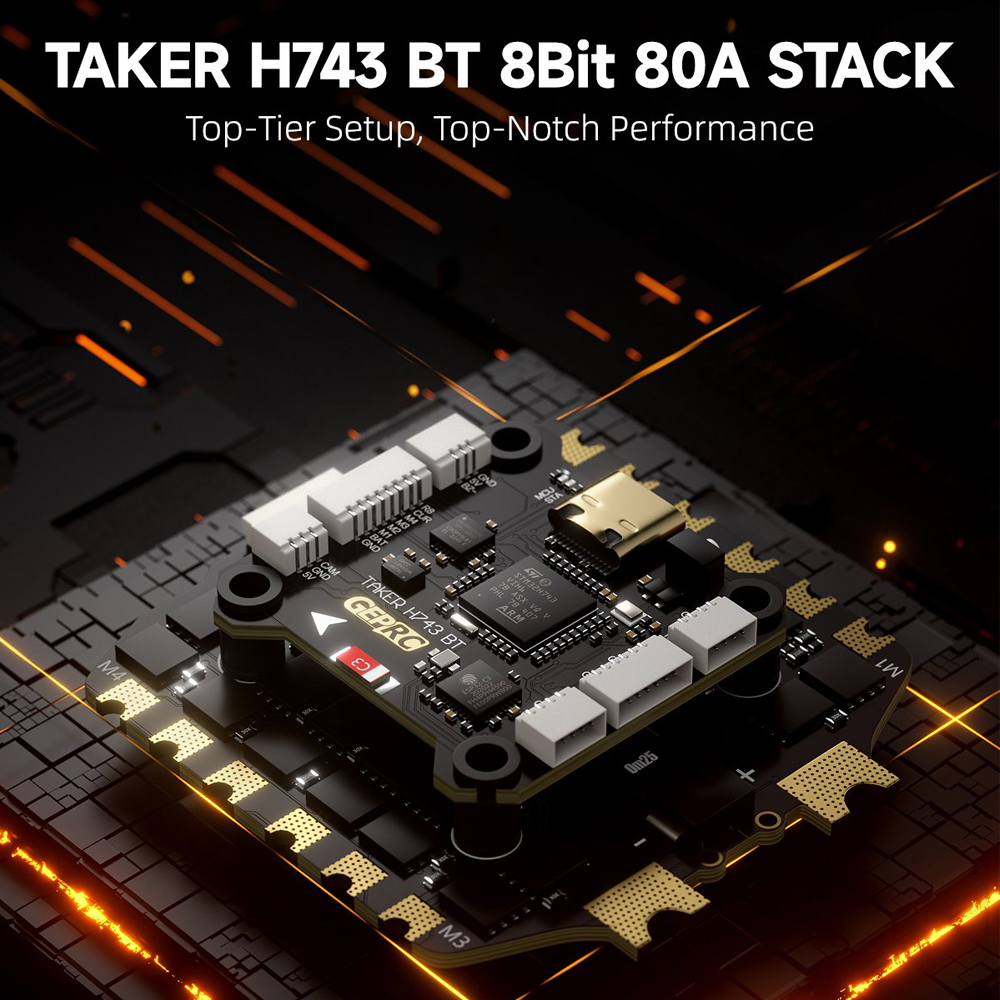 GEPRC TAKER H743 BT 8Bit 80A S - Drone Esc recension och pris