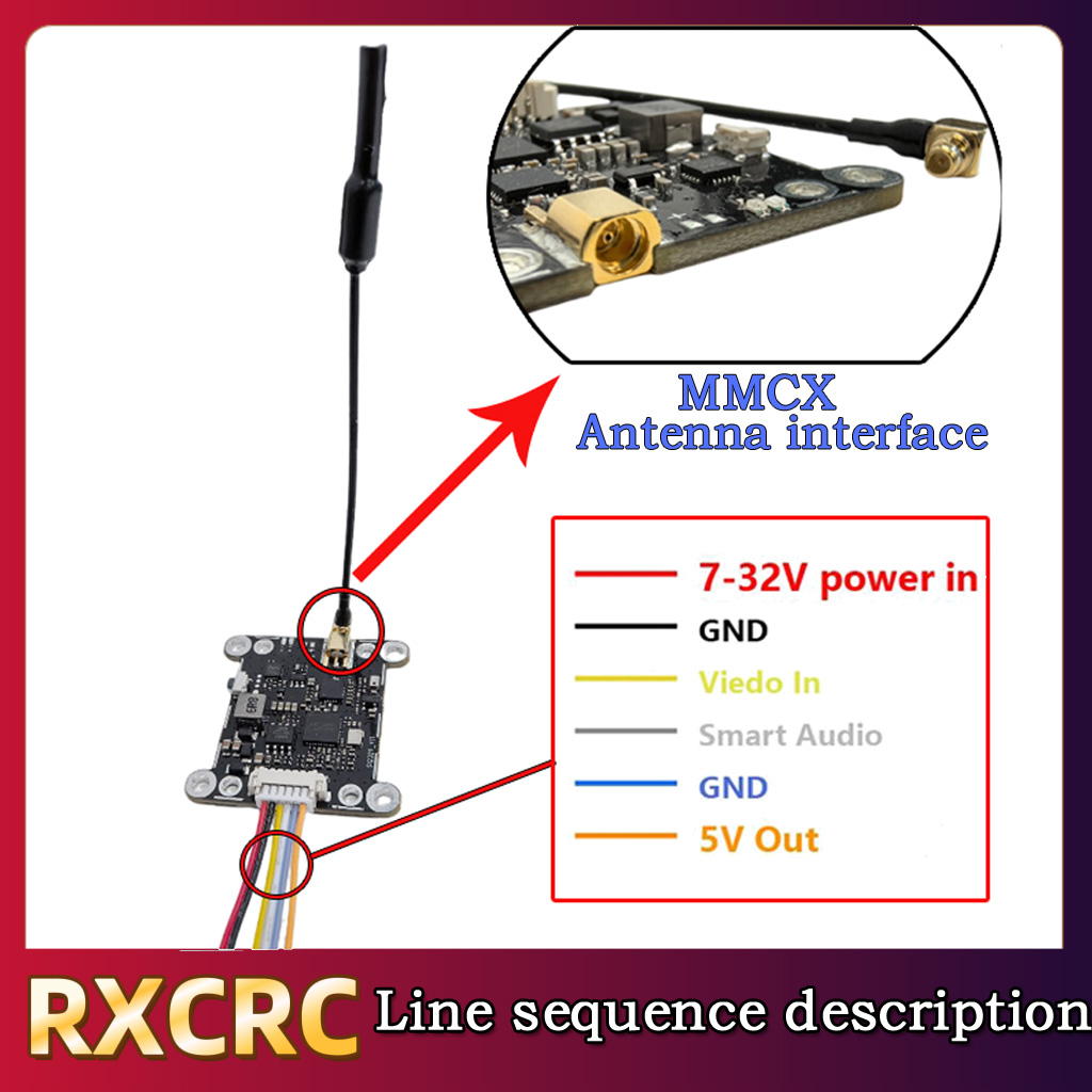 RXCRC 5.8G Module 48CH 1.6W VT - Drone Receiver recension och pris