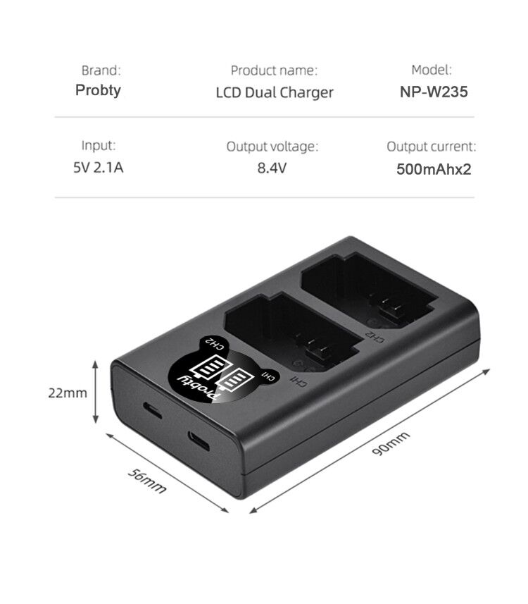 2200mAh NP-W235 NP W235 Batter - Drone Camera recension och pris