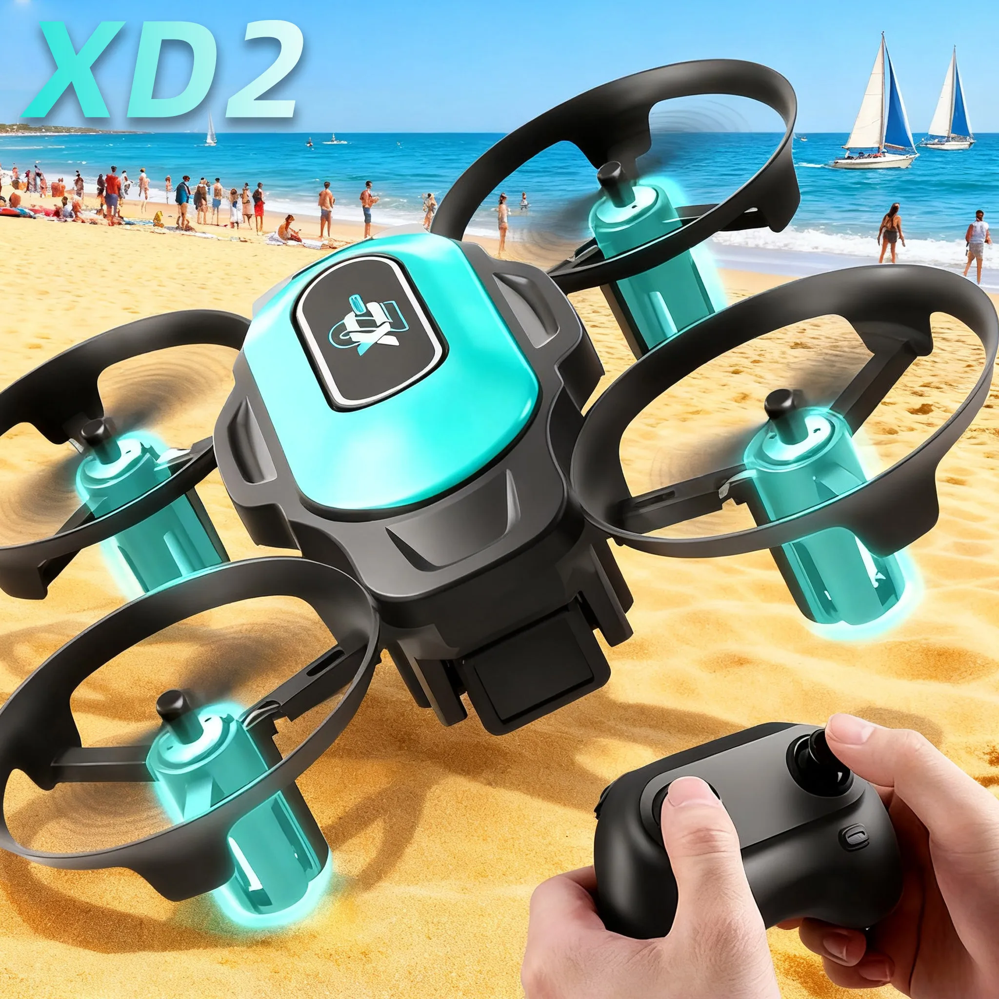 XD2 Mini Drone, 360° Stunt Fli - Drone Led Light recension och pris