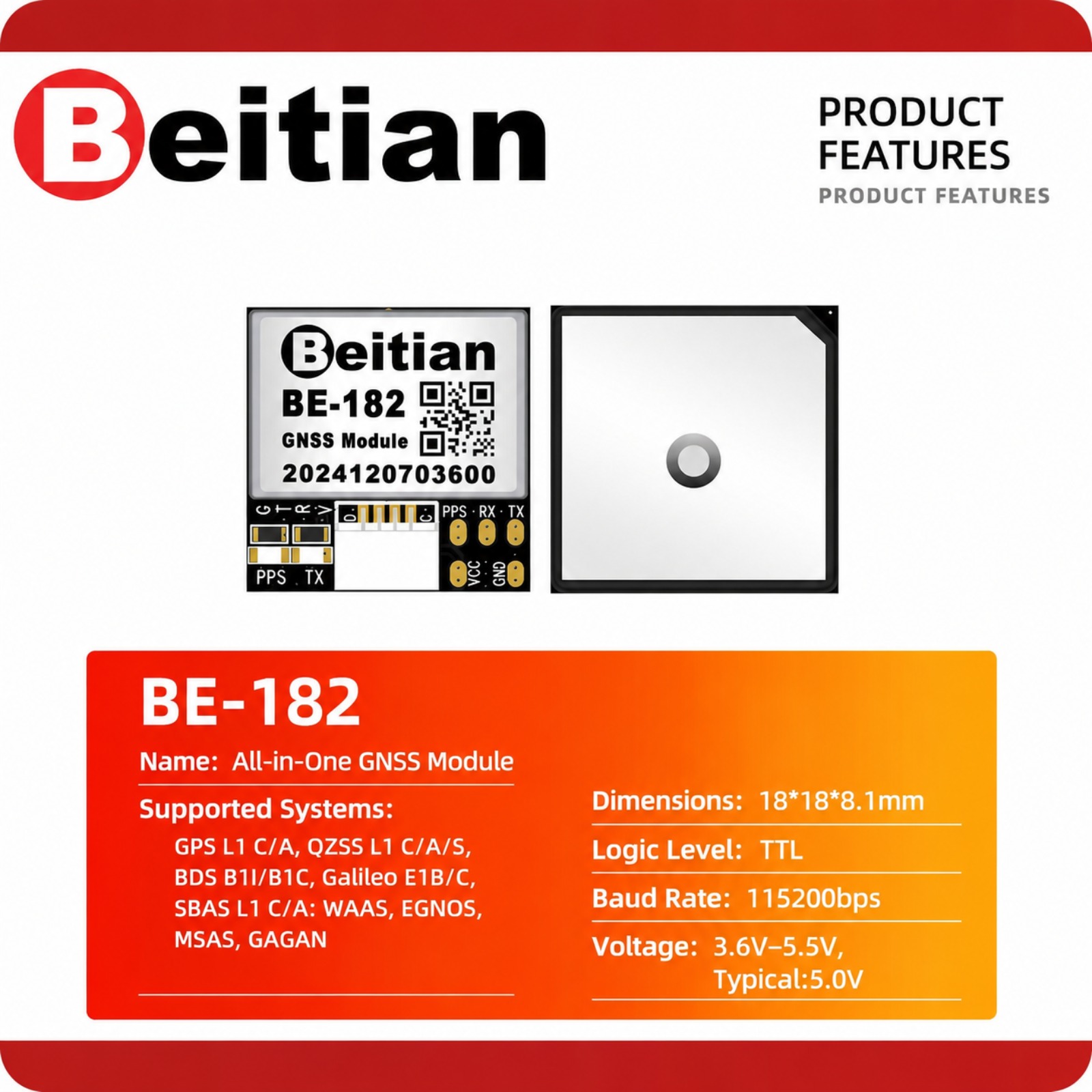 Beitian M10 Triple Mode GNSS C - Drone Compass recension och pris