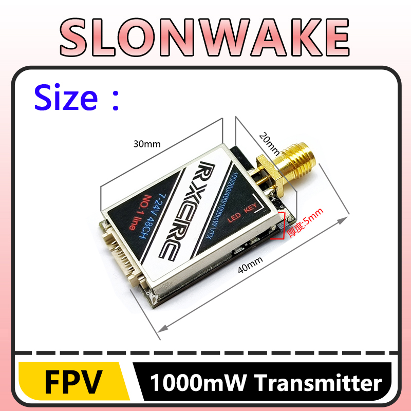 SLONWAKE  5.8G 48CH 1W VTX 100 - Drone Frame recension och pris