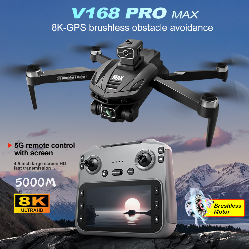 V168 PRO Max GPS Drone 8K Prof - Drone Charger recension och pris