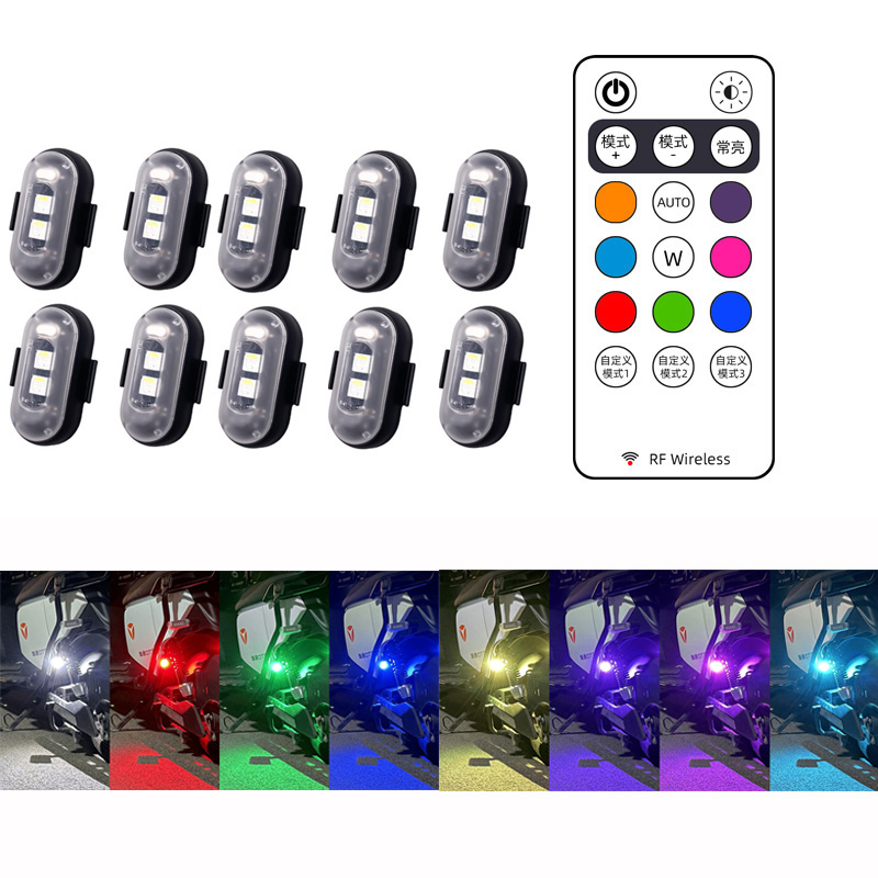 10x 4x 8Colors Wireless LED Dr - Drone Led Light recension och pris