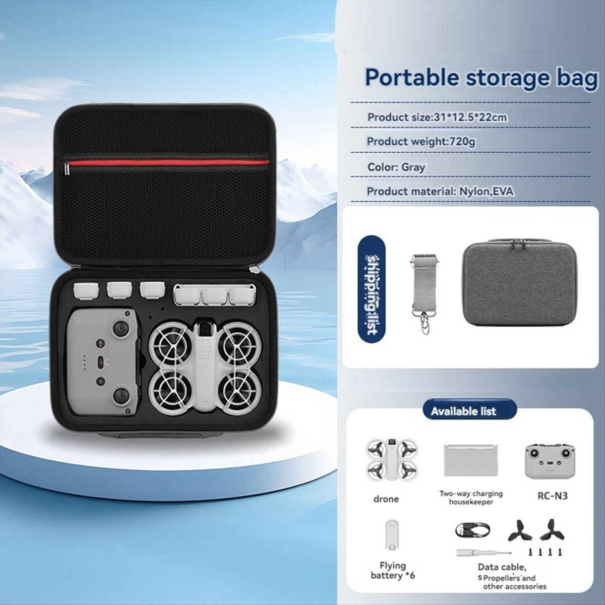 A43M Carrying Storage Bag for  - Drone Battery Strap recension och pris