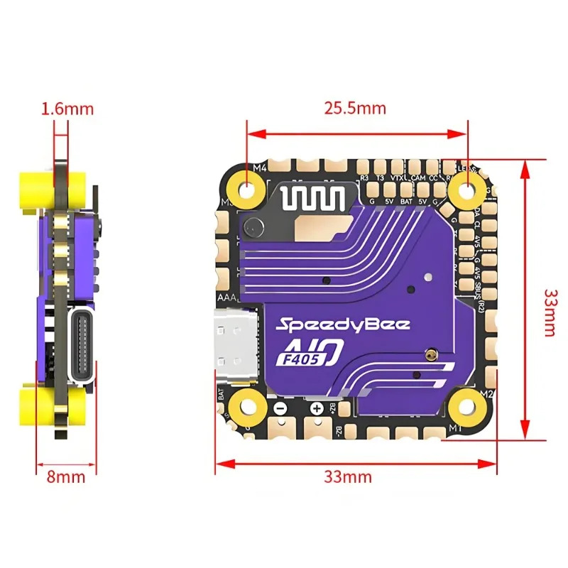 SpeedyBee F405 AIO Flight Cont - Drone Esc recension och pris