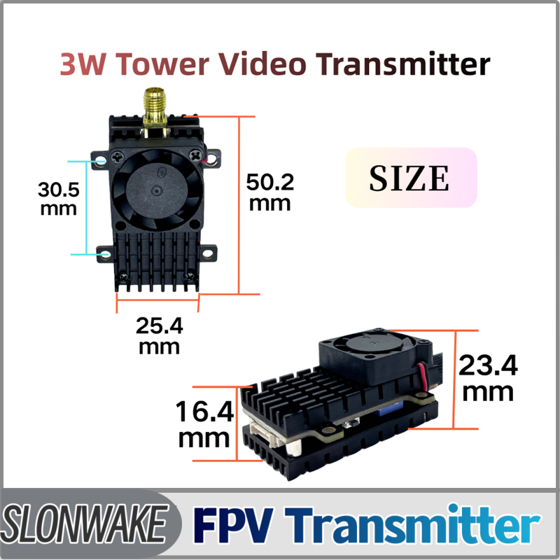 SLONWAKE 5.8G 3000mW Simulatio - Drone Frame recension och pris