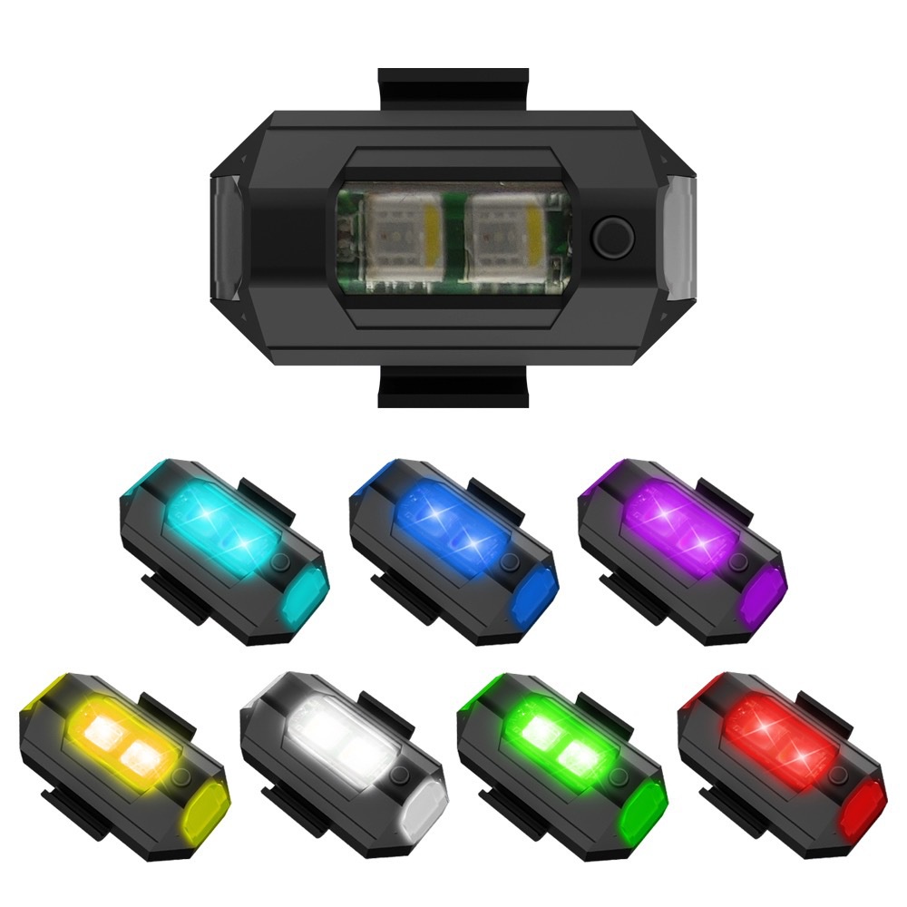 1PC 7 Color Mini USB Charging  - Drone Led Light recension och pris