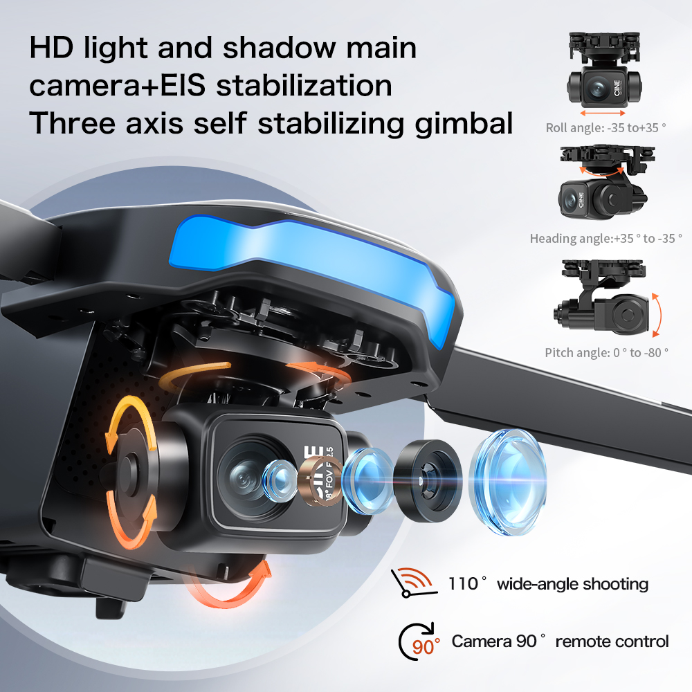 New S-X1 MAX Drone GPS 8K Prof - Drone Gimbal recension och pris