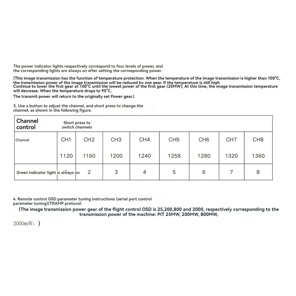 AS96-1.2G 2W VTX 8CH 2000Mw FP - Drone Transmitter recension och pris